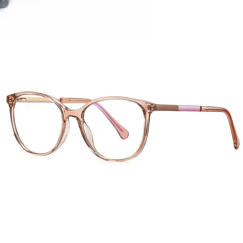 Women's Round Full Rim Titanium Prescription Glasses 205644 — view 7 | Rx Spectacle