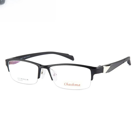 Men's Square Semi-Rimless TR90 Sports Glasses 6177 — view 1 | Rx Spectacle