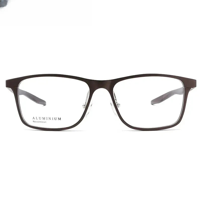 Women's Square Full Rim Aluminum Prescription Glasses 90084 — view 6 | Rx Spectacle