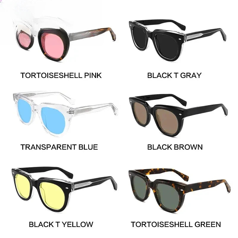 Unisex Square Full Rim Acetate Prescription Glasses Mo17 — view 4 | Rx Spectacle