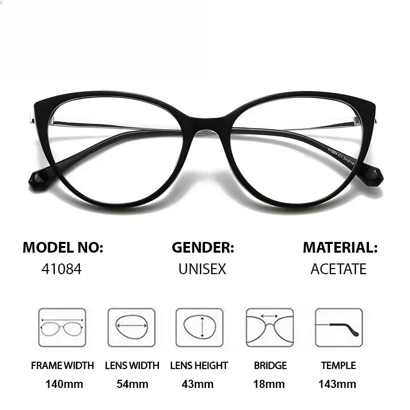 Women's Cat Eye Full Rim Acetate Prescription Glasses 341084 — view 2 | Rx Spectacle