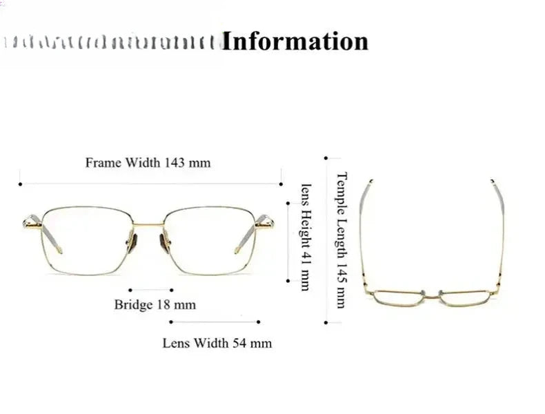 Men's Polygon Full Rim Titanium Prescription Glasses 544118 — view 2 | Rx Spectacle