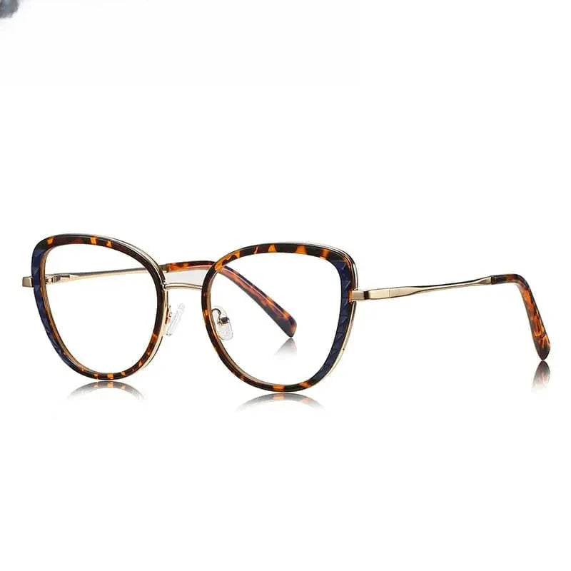 Women's Cat Eye Full Rim Titanium Prescription Glasses 61347 — view 5 | Rx Spectacle