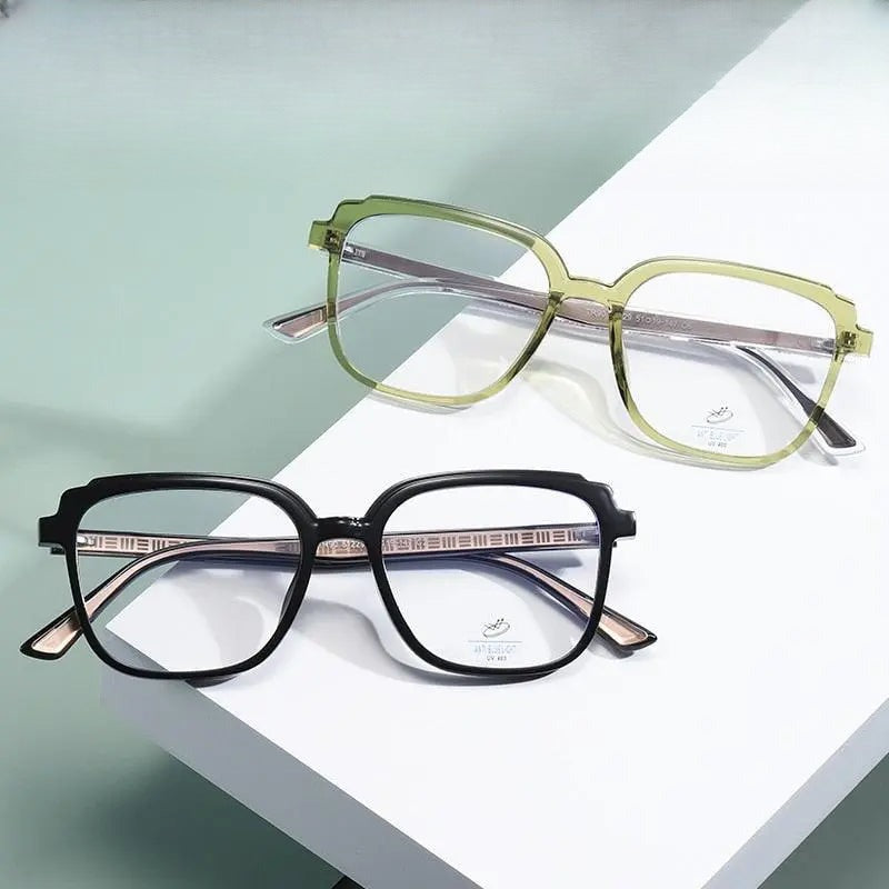 Unisex Square Full Rim Acetate Prescription Glasses 81229 — view 1 | Rx Spectacle