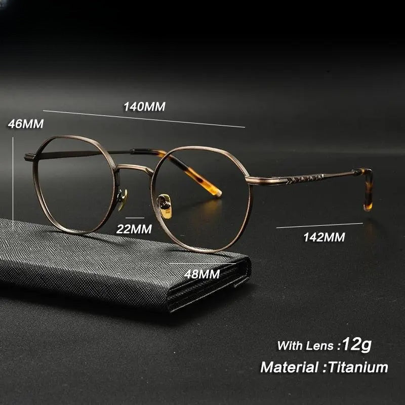 Unisex Irregular Full Rim Titanium Prescription Glasses Gxyj933 — view 8 | Rx Spectacle