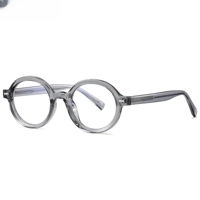 Unisex Round Full Rim Titanium Reading Glasses 2092 — view 12 | Rx Spectacle