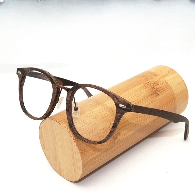 Men's Round Full Rim Titanium Prescription Glasses 535500 — view 1 | Rx Spectacle