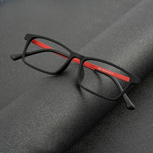 Unisex Square Full Rim Titanium Prescription Glasses 98214 — view 1 | Rx Spectacle