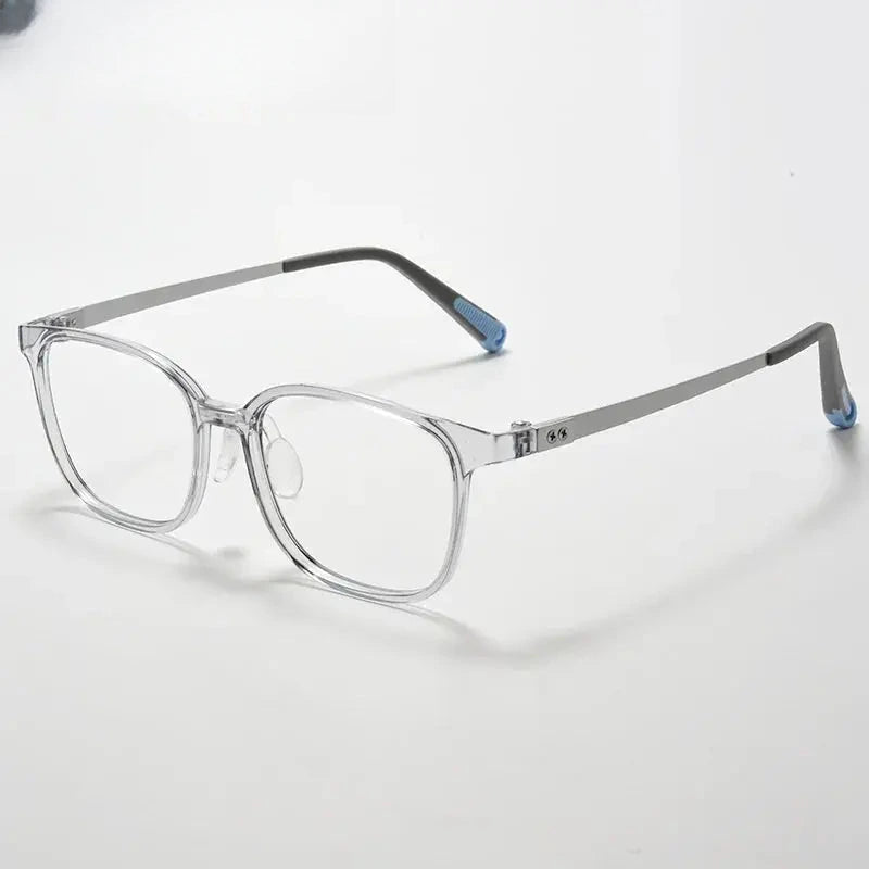 Unisex Square Full Rim Titanium Prescription Glasses 699905 — view 6 | Rx Spectacle