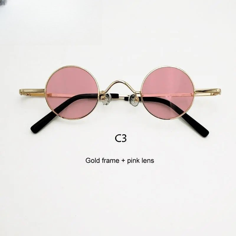Unisex Round Full Rim Acetate Prescription Glasses Y050 — view 18 | Rx Spectacle