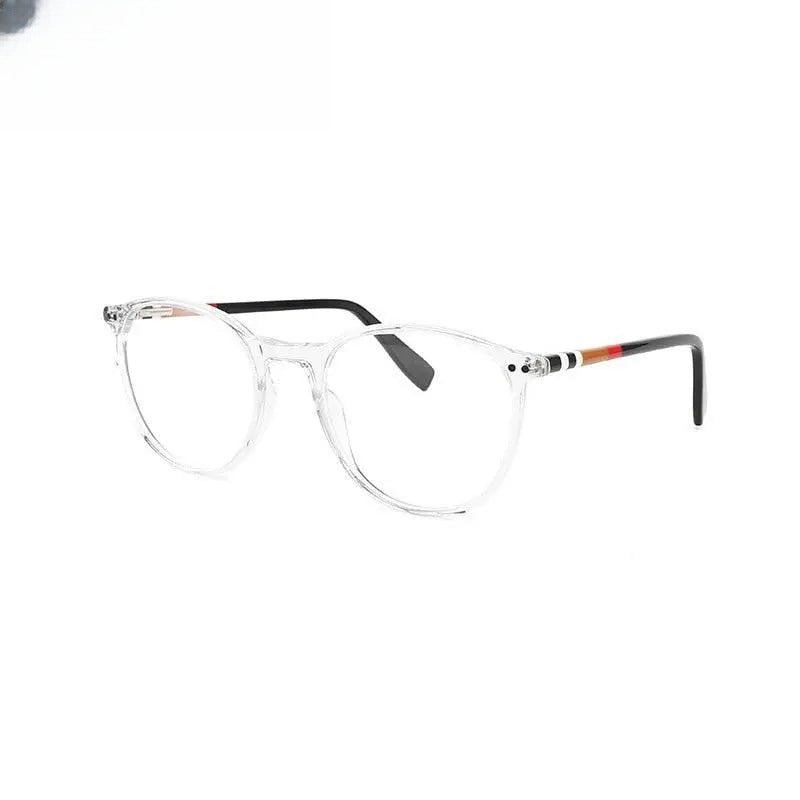Unisex Round Full Rim Titanium Prescription Glasses 8019 — view 2 | Rx Spectacle