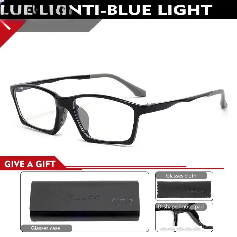 Men's Square Full Rim TR90 Reading Glasses 626600 — view 3 | Rx Spectacle