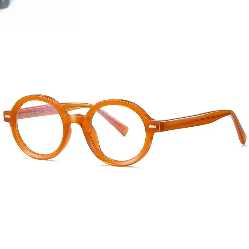 Unisex Round Full Rim Titanium Reading Glasses 2092 — view 11 | Rx Spectacle