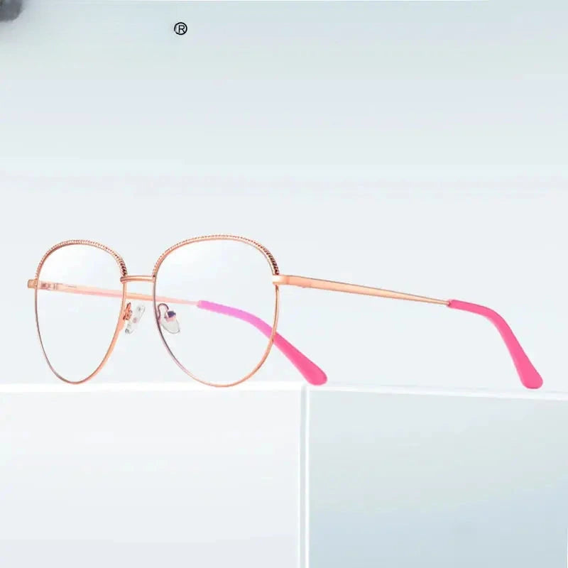 Women's Square Full Rim Alloy Reading Glasses 3036 — view 2 | Rx Spectacle