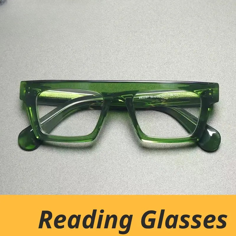Unisex Browline Full Rim Acetate Reading Glasses G8822 — view 1 | Rx Spectacle