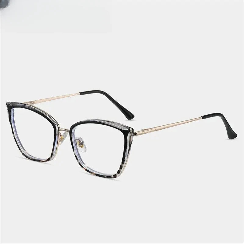Women's Cat Eye Full Rim TR90 Prescription Glasses 87257 — view 9 | Rx Spectacle