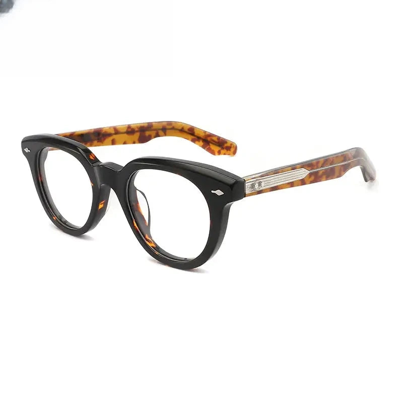Unisex Oval Full Rim Acetate Prescription Glasses G91123 — view 5 | Rx Spectacle