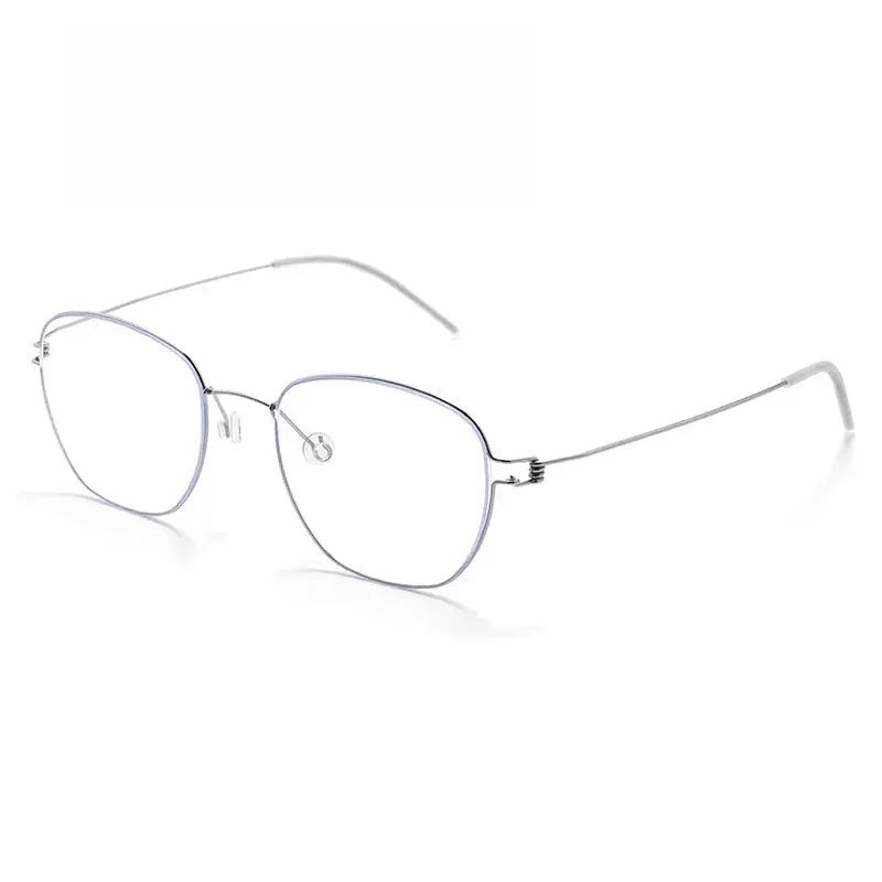 Women's Polygon Full Rim Titanium Screwless Prescription Glasses 70166 — view 1 | Rx Spectacle