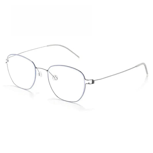 Women's Polygon Full Rim Titanium Screwless Prescription Glasses 70166 — view 1 | Rx Spectacle