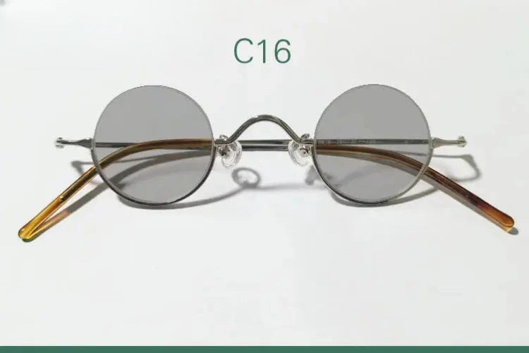 Women's Round Semi-Rimless Alloy Prescription Glasses 14130 — view 9 | Rx Spectacle