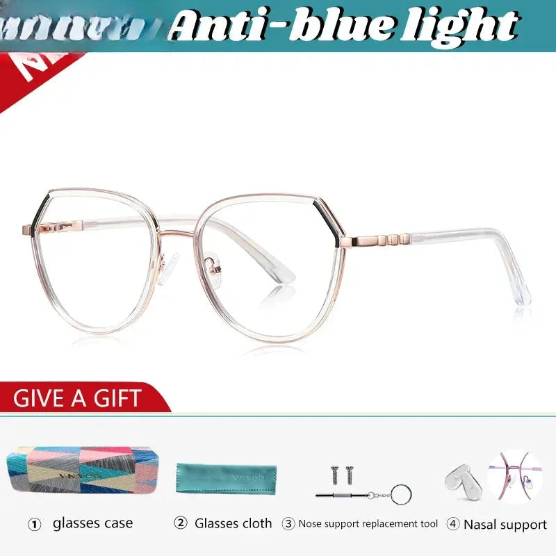Unisex Polygon Full Rim Titanium Reading Glasses 83130 — view 5 | Rx Spectacle