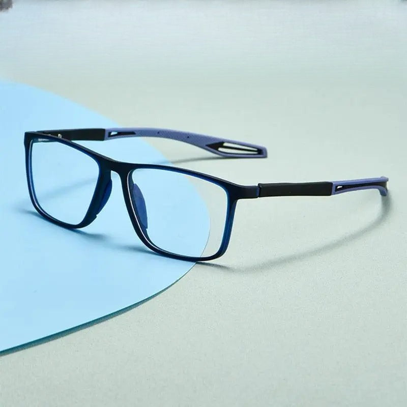 Unisex Square Full Rim TR90 Sports Glasses 1019r — view 1 | Rx Spectacle