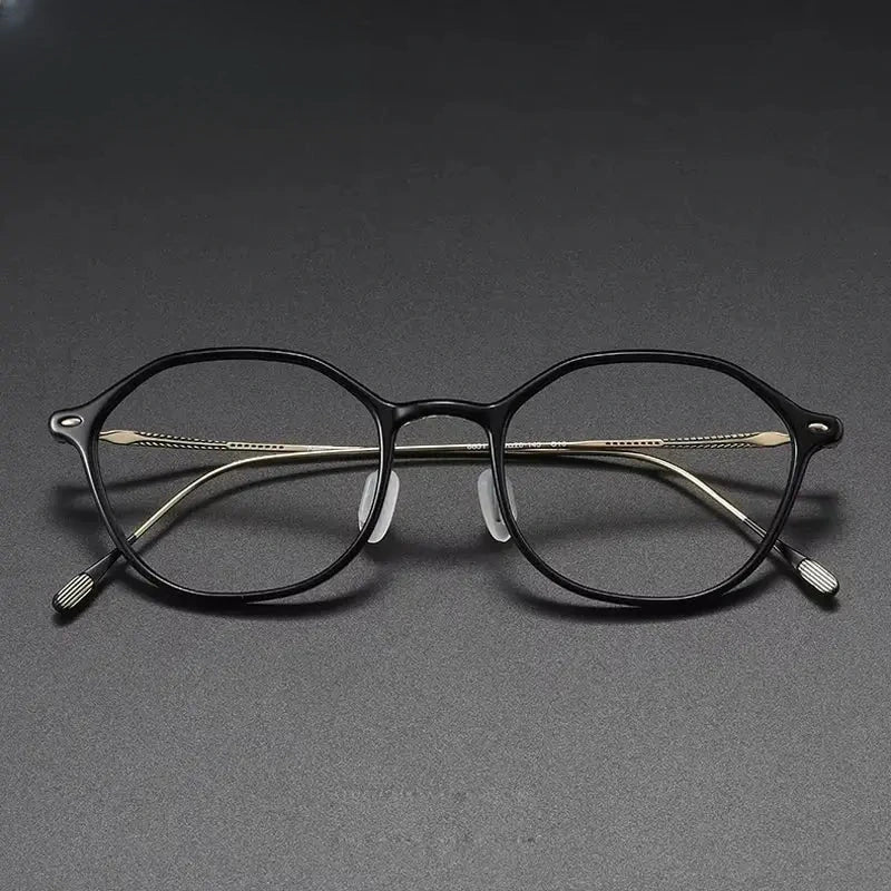 Women's Oval Full Rim Titanium Prescription Glasses 328651 — view 1 | Rx Spectacle