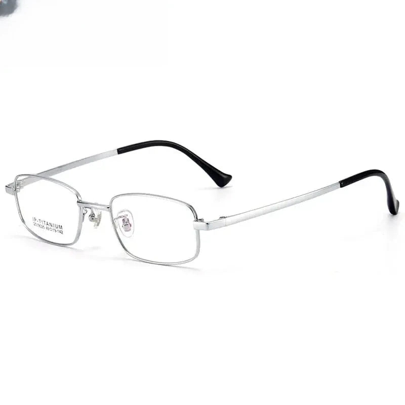 Women's Square Full Rim Titanium Prescription Glasses 2019025 — view 5 | Rx Spectacle