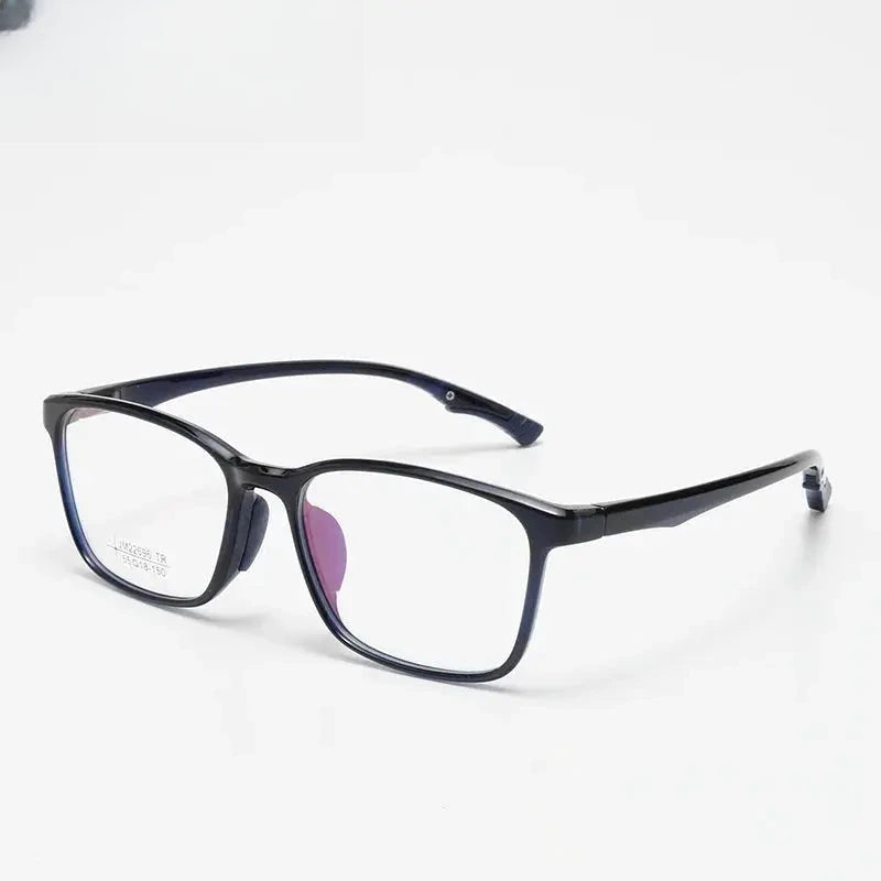 Unisex Square Full Rim Titanium Prescription Glasses 722696 — view 3 | Rx Spectacle