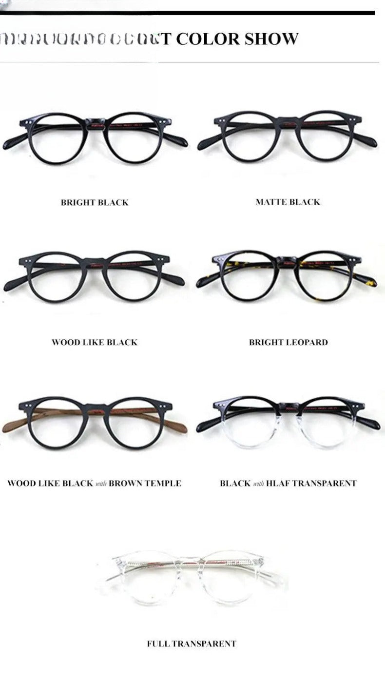Men's Round Full Rim Acetate Prescription Glasses 2172015 — view 14 | Rx Spectacle