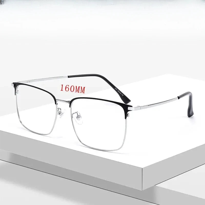 Men's Square Full Rim Titanium Prescription Glasses 3301 — view 1 | Rx Spectacle