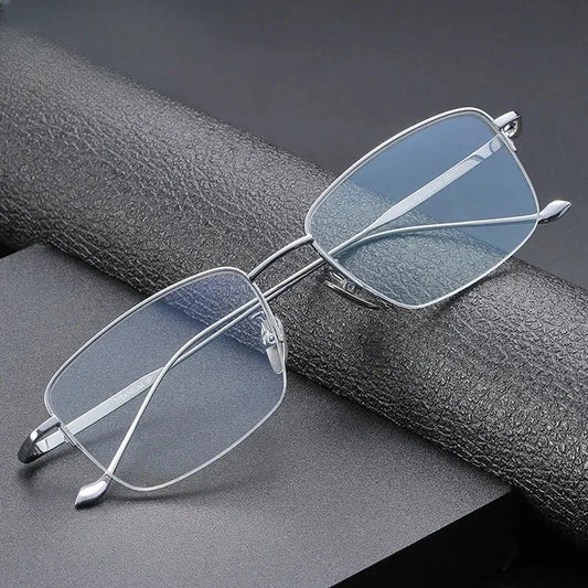 Men's Polygon Full Rim Titanium Prescription Glasses 722042 — view 1 | Rx Spectacle