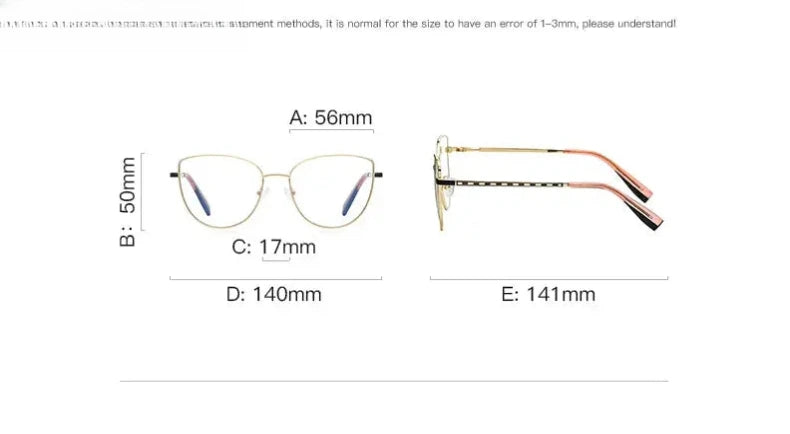 Women's Butterfly Full Rim Titanium Reading Glasses 3060 — view 14 | Rx Spectacle