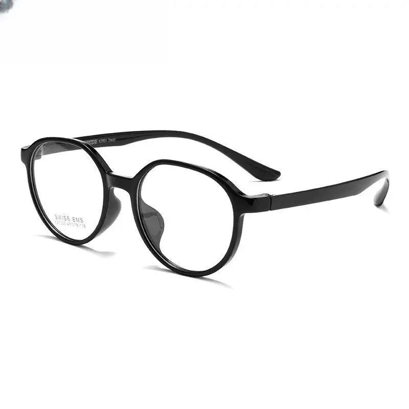 Unisex Round Full Rim Titanium Prescription Glasses 21035 — view 10 | Rx Spectacle