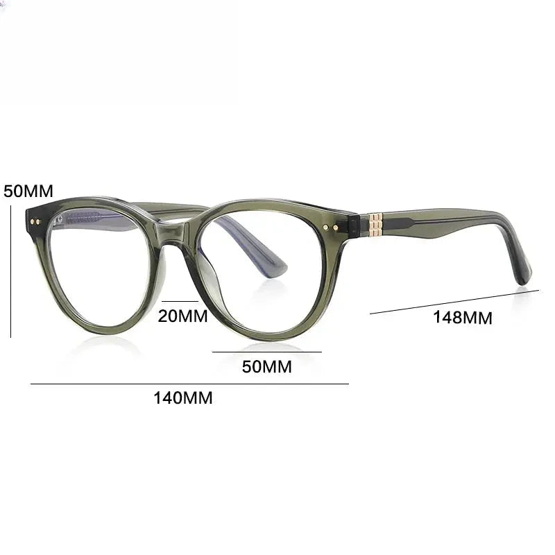 Unisex Oval Full Rim Titanium Reading Glasses Gxyj2231 — view 2 | Rx Spectacle