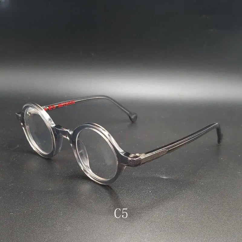 Unisex Round Full Rim Acetate Reading Glasses Y031 — view 10 | Rx Spectacle