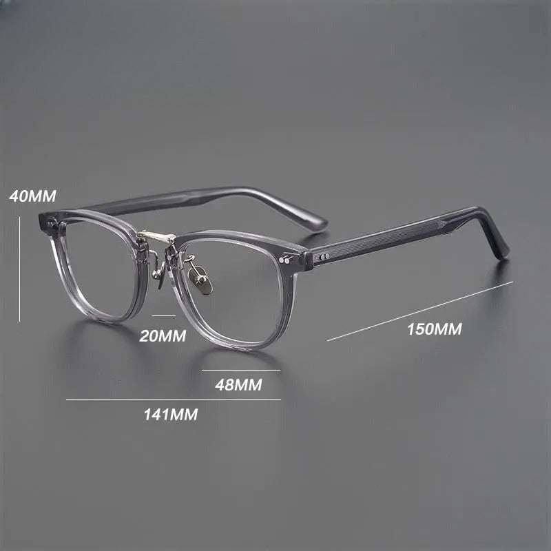 Unisex Square Full Rim Acetate Prescription Glasses Gxyj938 — view 6 | Rx Spectacle
