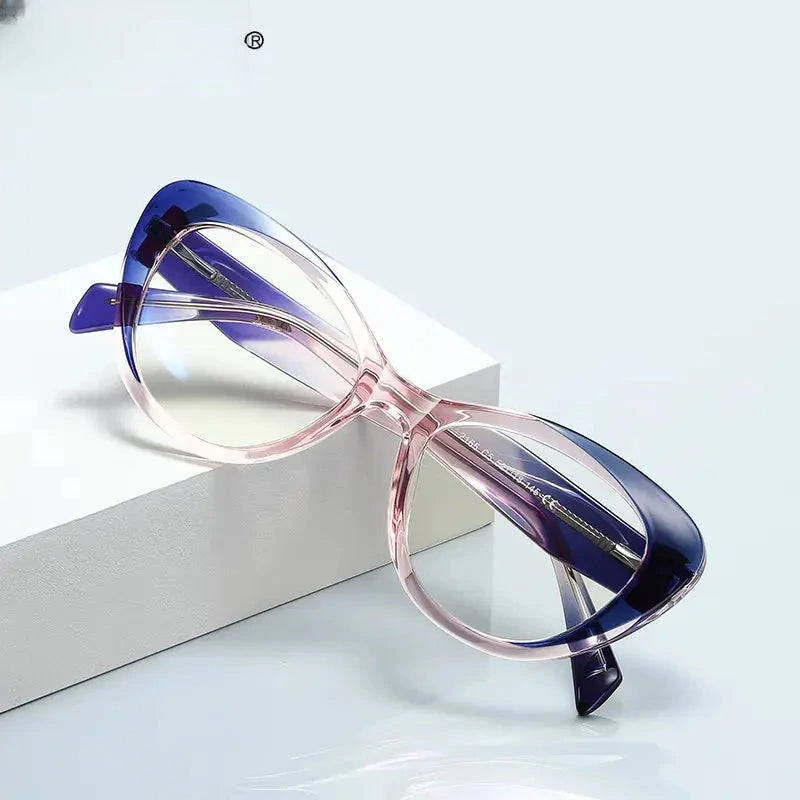 Women's Cat Eye Full Rim TR90 Reading Glasses 2165 — view 2 | Rx Spectacle