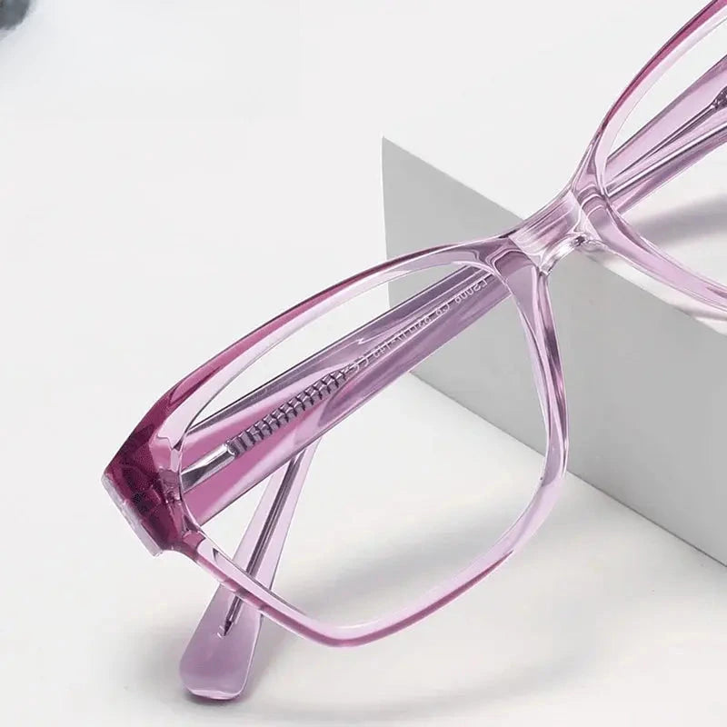 Women's Cat Eye Full Rim Titanium Prescription Glasses 474006 — view 1 | Rx Spectacle