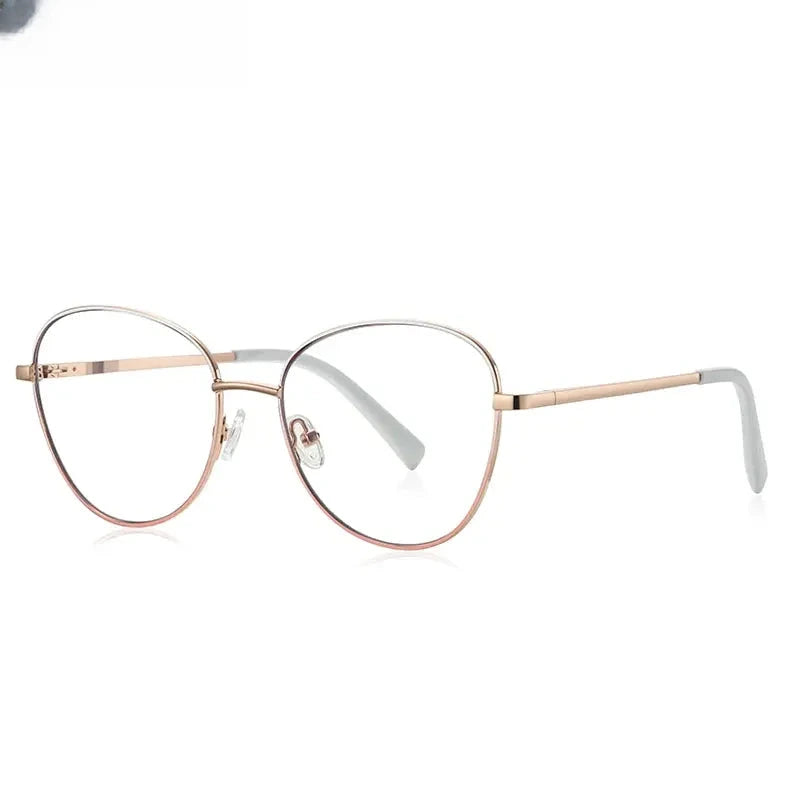 Unisex Oval Full Rim Stainless Steel Reading Glasses 3091 — view 11 | Rx Spectacle