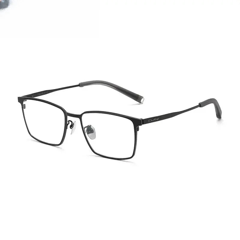 Women's Square Full Rim Titanium Prescription Glasses 59861 — view 3 | Rx Spectacle