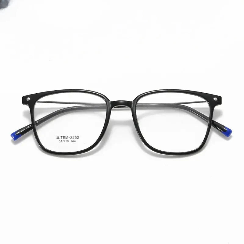 Women's Square Full Rim Alloy Prescription Glasses 32252 — view 5 | Rx Spectacle
