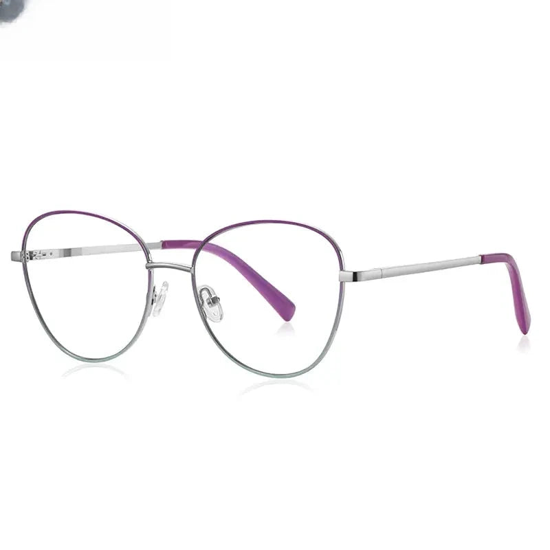 Unisex Oval Full Rim Stainless Steel Reading Glasses 3091 — view 10 | Rx Spectacle