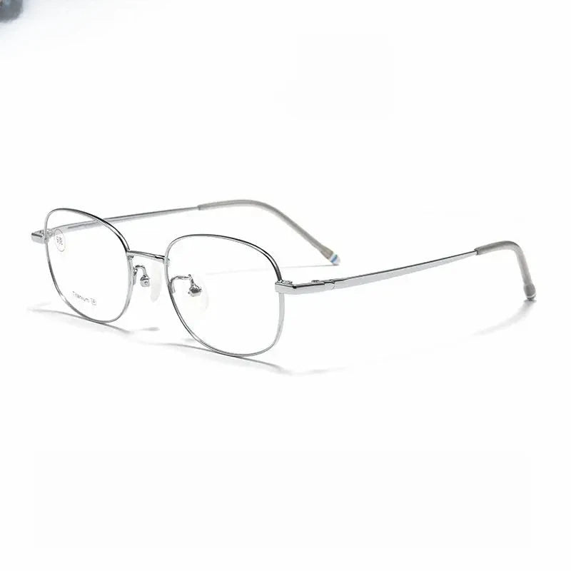 Unisex Square Full Rim Titanium Prescription Glasses 881006 — view 5 | Rx Spectacle