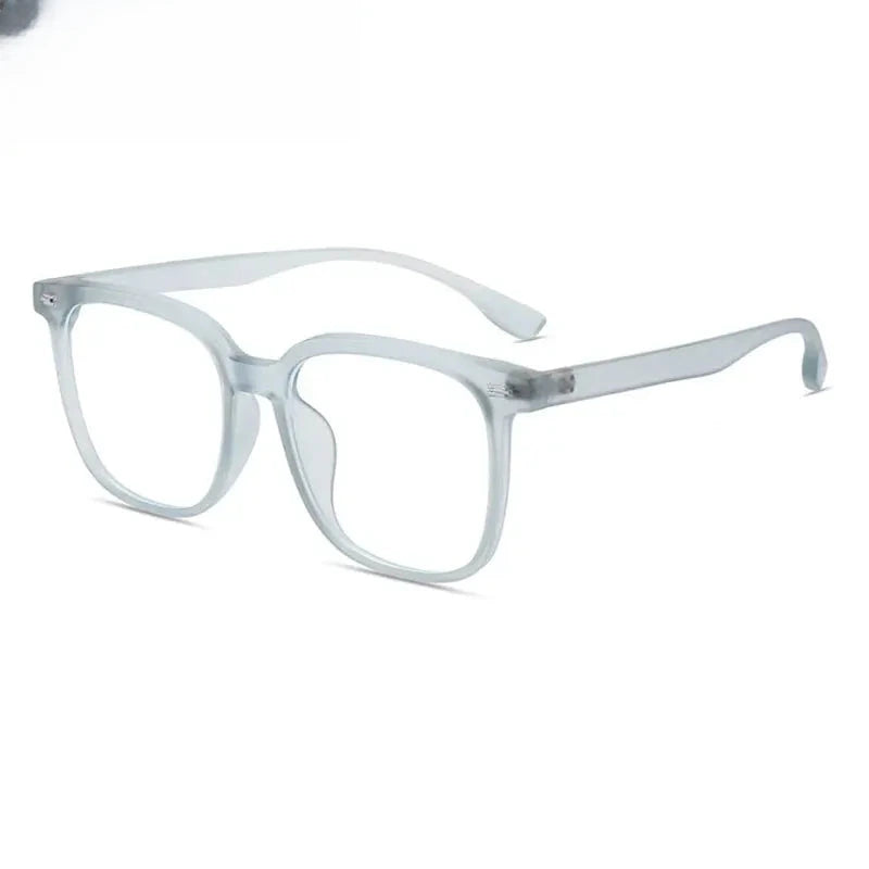 Unisex Square Full Rim Titanium Prescription Glasses 9056 — view 9 | Rx Spectacle
