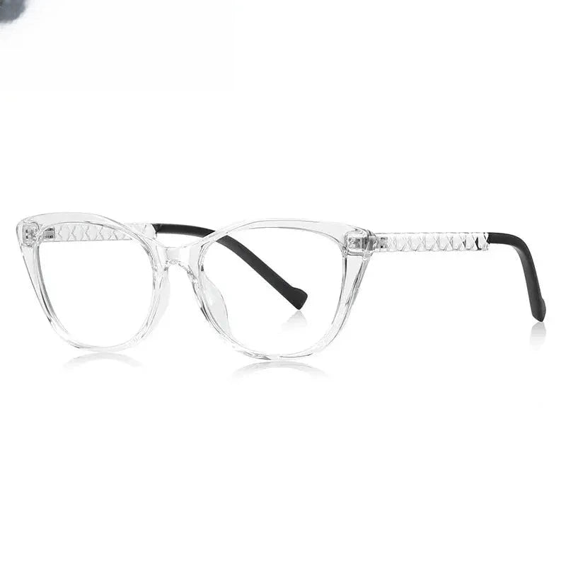 Women's Cat Eye Full Rim Titanium Prescription Glasses 52019 — view 8 | Rx Spectacle