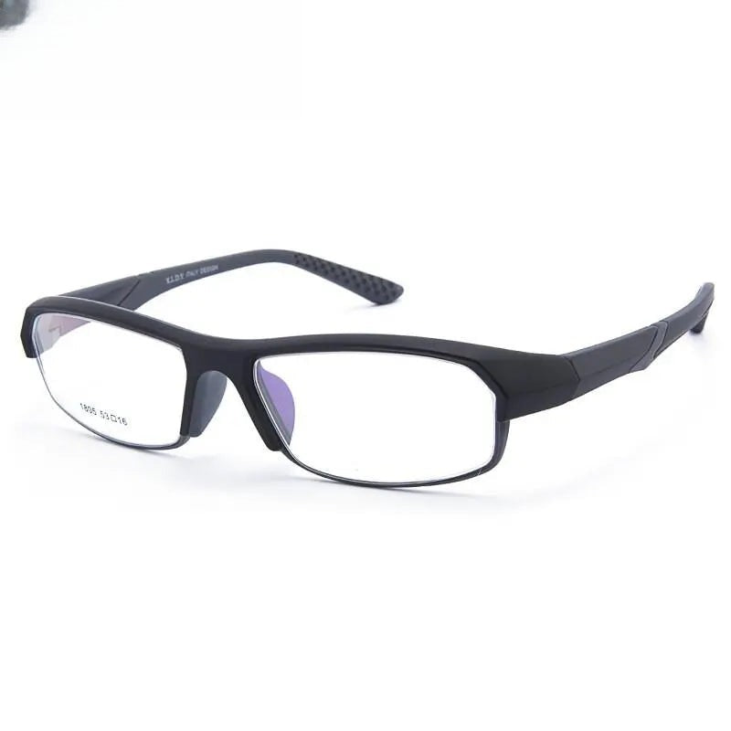 Men's Rectangular Full Rim Titanium Sports Glasses 1805 — view 7 | Rx Spectacle