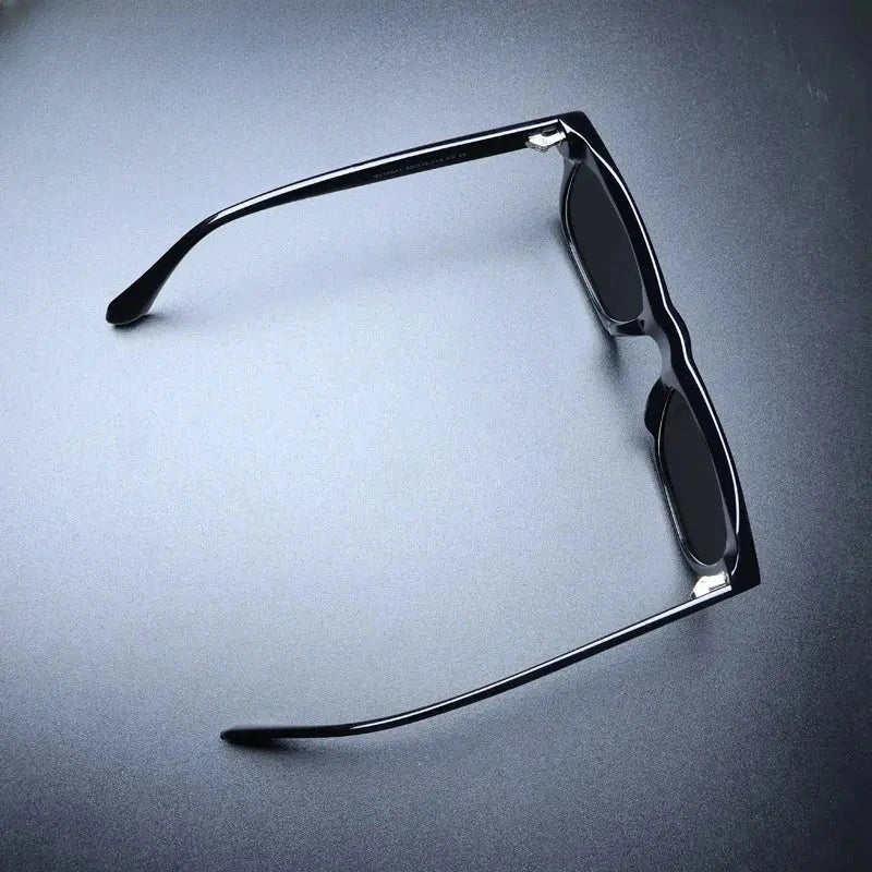 Unisex Square Full Rim Acetate Oversized Prescription Glasses M007 — view 4 | Rx Spectacle