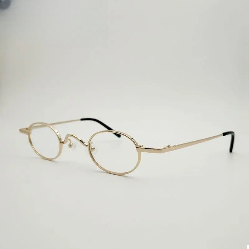 Unisex Round Full Rim Alloy Prescription Glasses Y035 — view 3 | Rx Spectacle