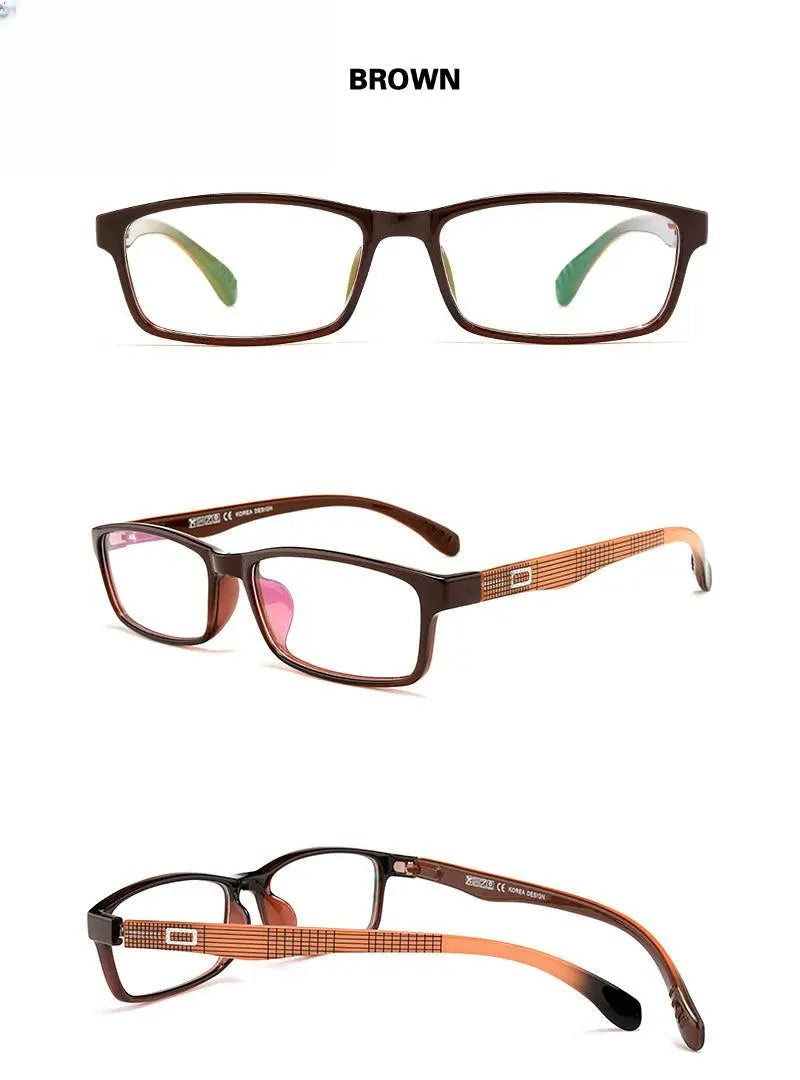 Men's Rectangular Full Rim Titanium Prescription Glasses 2300 — view 15 | Rx Spectacle